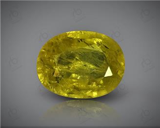 Natural Heated & Treated Yellow Sapphire Certified  2.73 CTS (DIN 86183 )